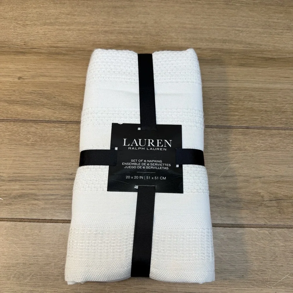 Lauren RALPH LAUREN  Set of 6 Napkins 20